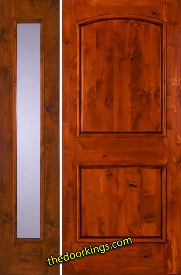 sw66 knotty alder with one sw50 sidelite